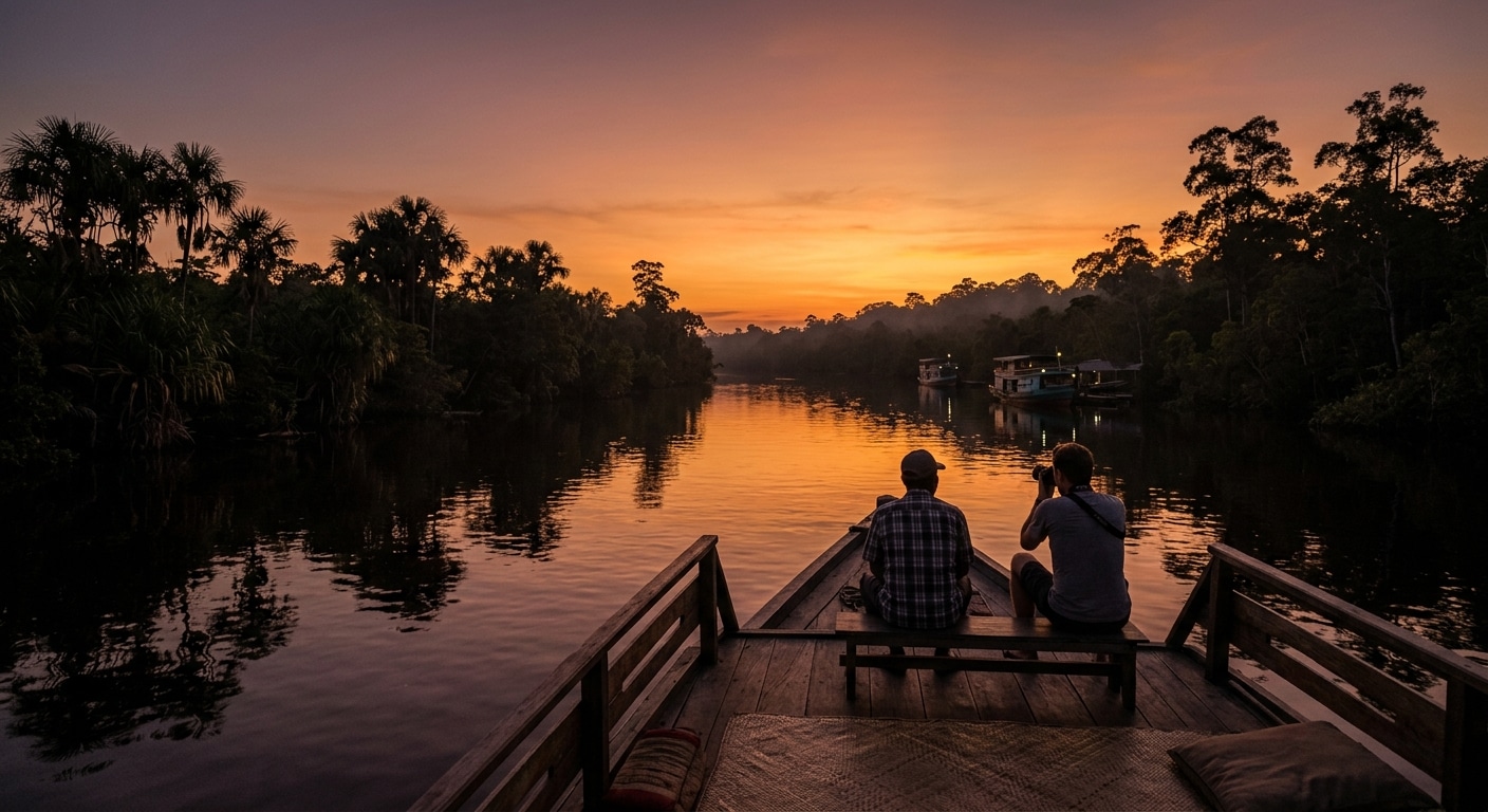 Le klotok de Tanjung Puting — *naviguer jusqu'à Camp Leakey*
