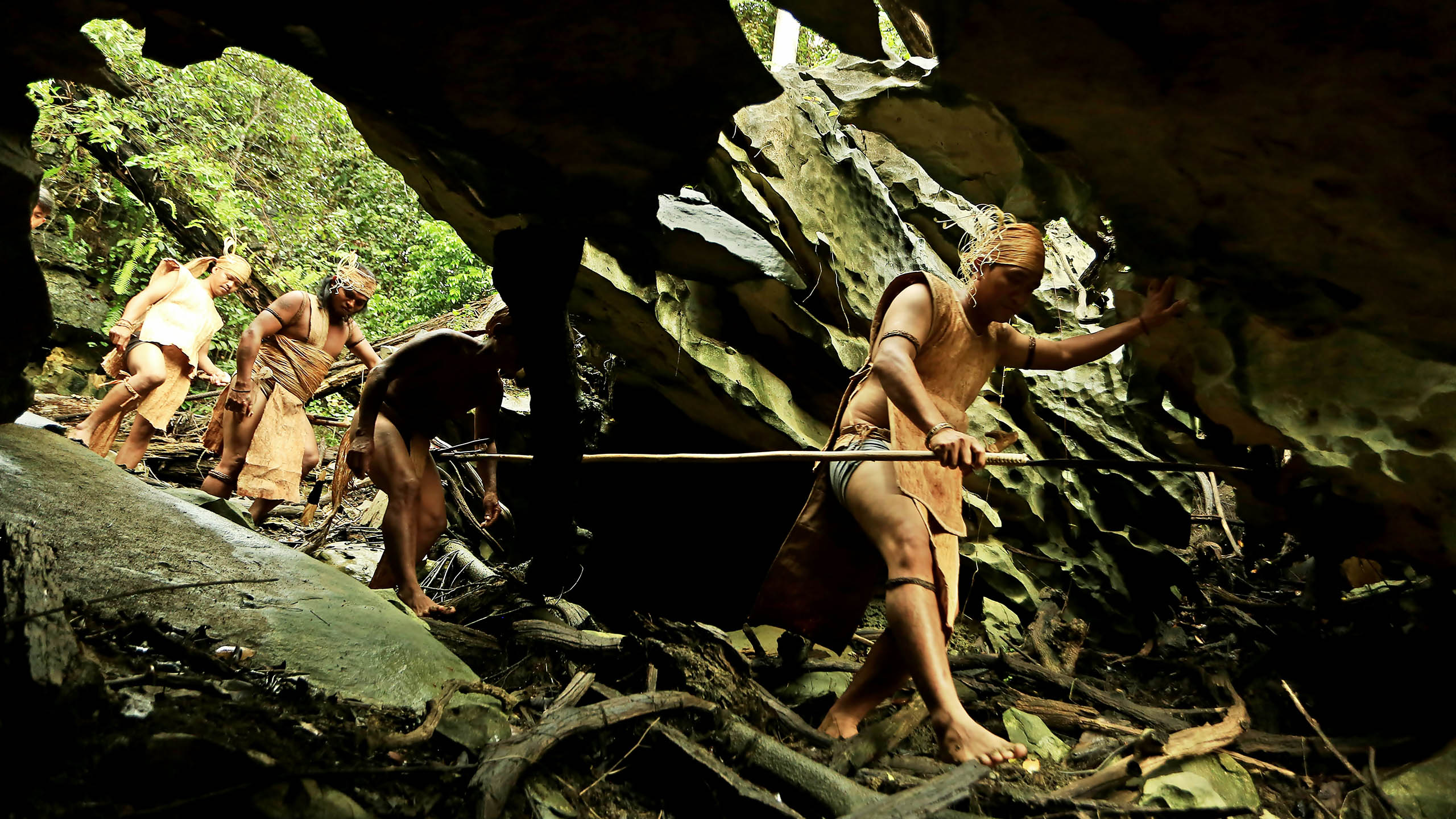 Peuple Dayaks à Kalimantan